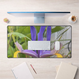 Lila Iris Blume Außenbereich Garten Natur Foto Schreibtischunterlage