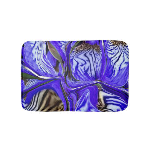 Lila Iris-Blume Badematte