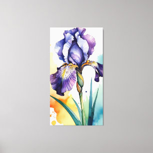 Lila Iris Blume Bloom Leinwanddruck