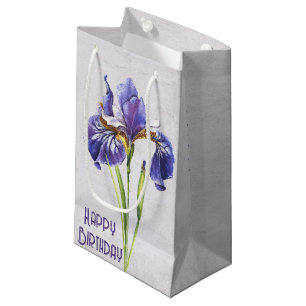 Lila Iris-Blume Geburtstag Kleine Geschenktüte