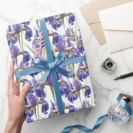 Lila Iris-Blume Geschenkpapier