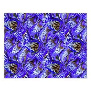 Lila Iris-Blume / geslandet / gekocht / Fotodruck