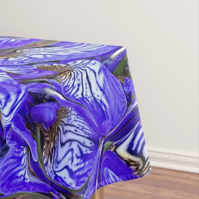 Lila Iris-Blume / geslandet / gekocht / Tischdecke (Beispiel)