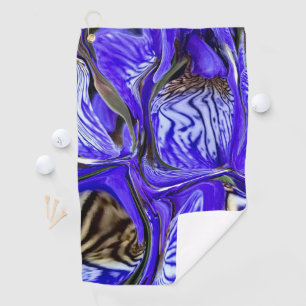 Lila Iris-Blume Golfhandtuch