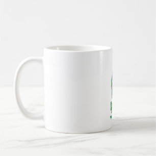 Lila Iris-Blume Kaffeetasse