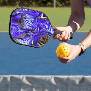 Lila Iris-Blume Pickleball Schläger