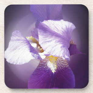 lila Iris-Blume Untersetzer
