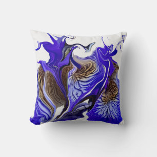 Lila Iris Blume Wirbel Kissen