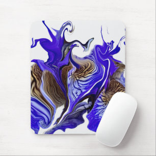 Lila Iris Blume Wirbel Mousepad