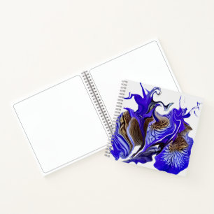 Lila Iris Blume Wirbel Sketch Notizbuch