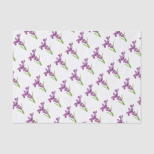 Lila Iris Botanische Blumenart Seidenpapier