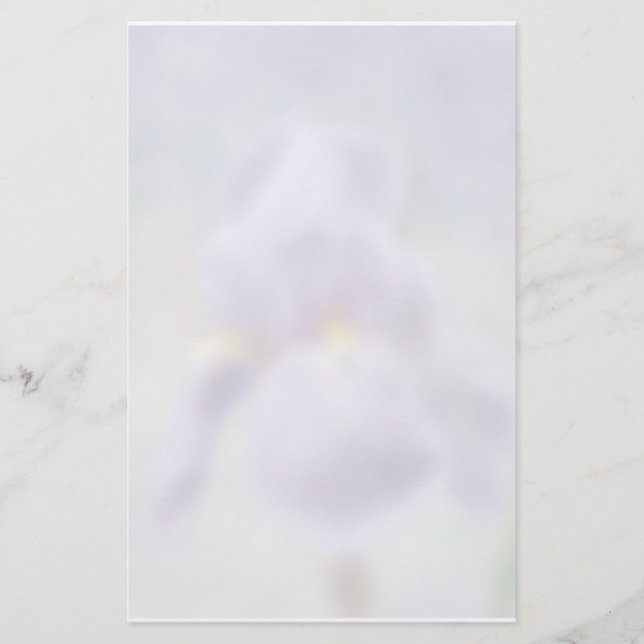 Lila Iris Briefpapier (Vorderseite)