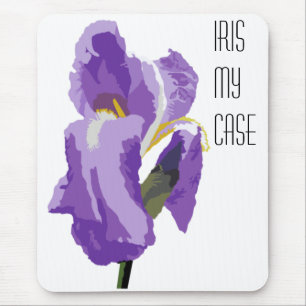 Lila Iris-Computer-Vektor Mousepad