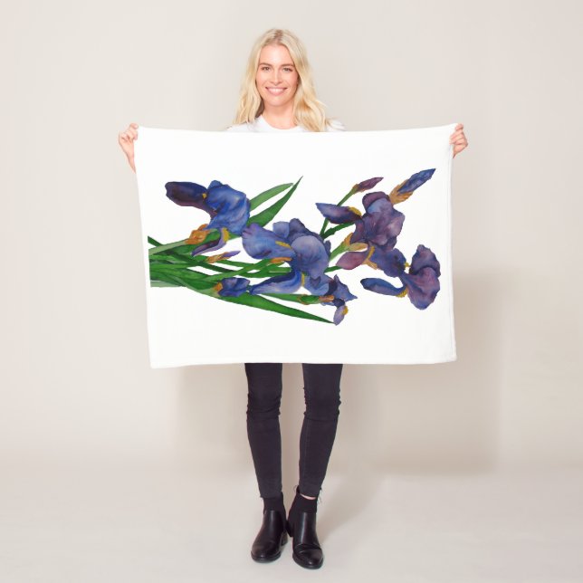 Lila Iris Fleecy Blanket Fleecedecke (Beispiel)