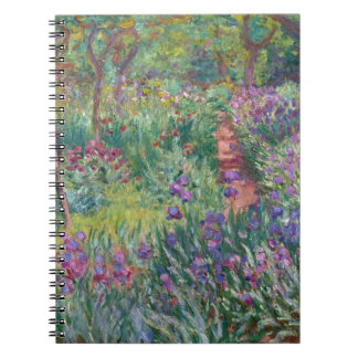 Lila Iris Garden Impressionist Notebook Notizblock