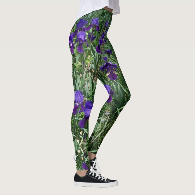 Lila Iris Garden Print-All-Over-Leggings Leggings (Rechts)