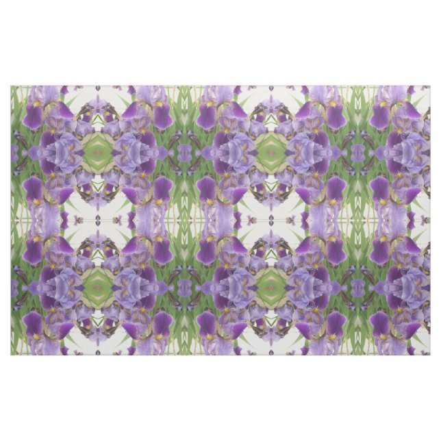 Lila Iris Gemustert Fabric Stoff (Yard (91,4 cm))