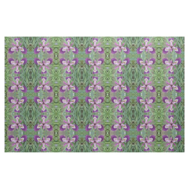 Lila Iris Gemustertes Gewebe Stoff (Fat Quarter (45,7 x 55,9 cm))