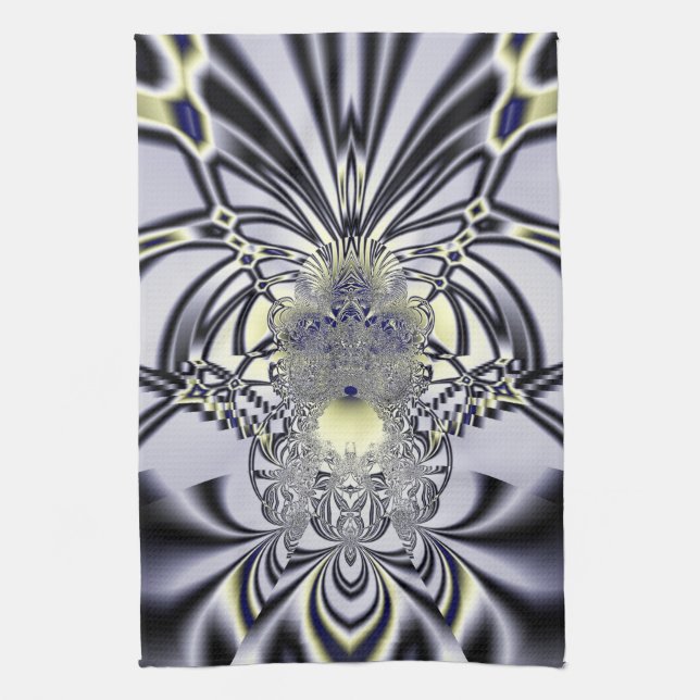 Lila Iris Handtuch (Vertikal)