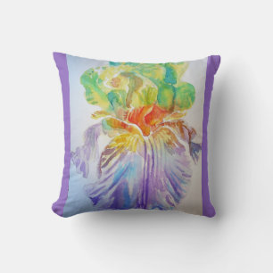 Lila Iris Iris Irische Blume Kissen