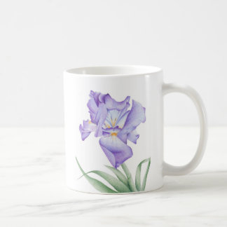 Lila Iris Kaffeetasse
