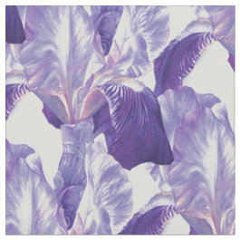 Lila Iris-Malmuster Stoff