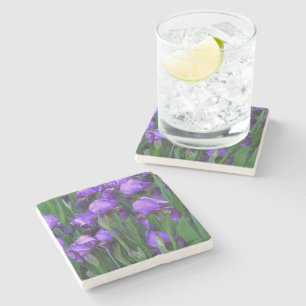 "LILA IRIS" /MARBLE,KORK-BACKED-UNTERSETZER STEINUNTERSETZER