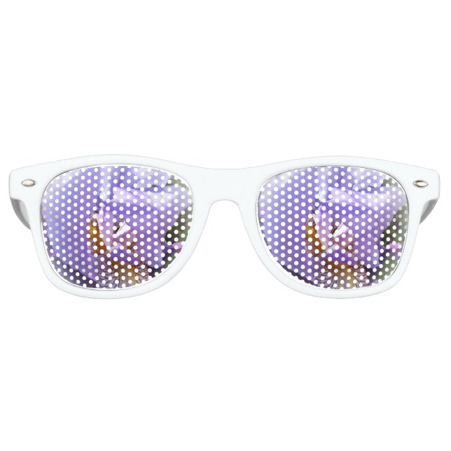 lila Iris Partybrille (Vorderseite)