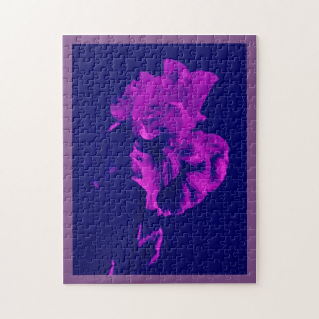 Lila Iris Puzzle (Vertikal)