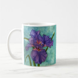 Lila Iris Scriptural Encourement JW Kaffeetasse