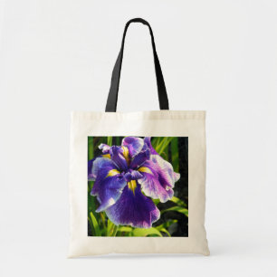 Lila Iris Tote Bag Tragetasche