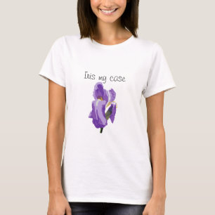 Lila Iris Vector Art T-Shirt