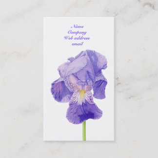 Lila Iris-Visitenkarte Visitenkarte