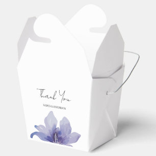 Lila Iris Watercolor-Hochzeit Geschenkschachtel