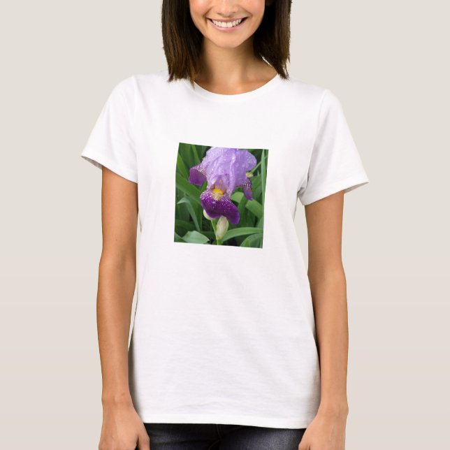 Lila Iris Womans T - Shirt (Vorderseite)