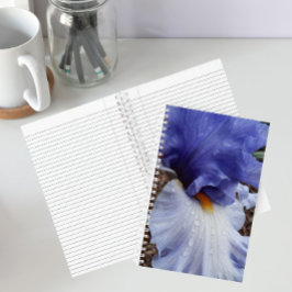 Lila Irisblurband Notizbuch