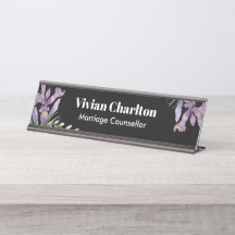 Lila Irische botanische Blumenmalerei