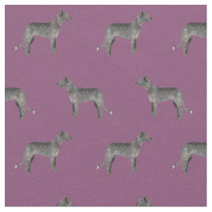 lila irisches Wolfshund Stoff