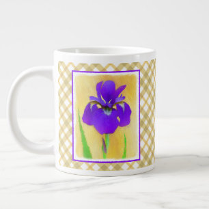 Lila Irislackierung - Niedlicher Originalhund A Jumbo-Tasse