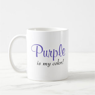 Lila ist mein Farb Zitat Kaffeetasse