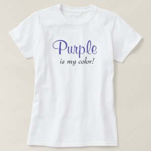 Lila ist meine Farbe Cute Typografie Girly Zitat T-Shirt