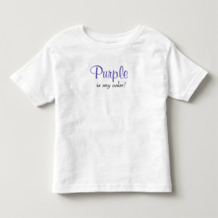 Lila ist meine Farbe Zitat Kleinkind T-shirt