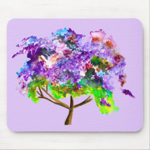 Lila Jacaranda-Baumart Mousepad