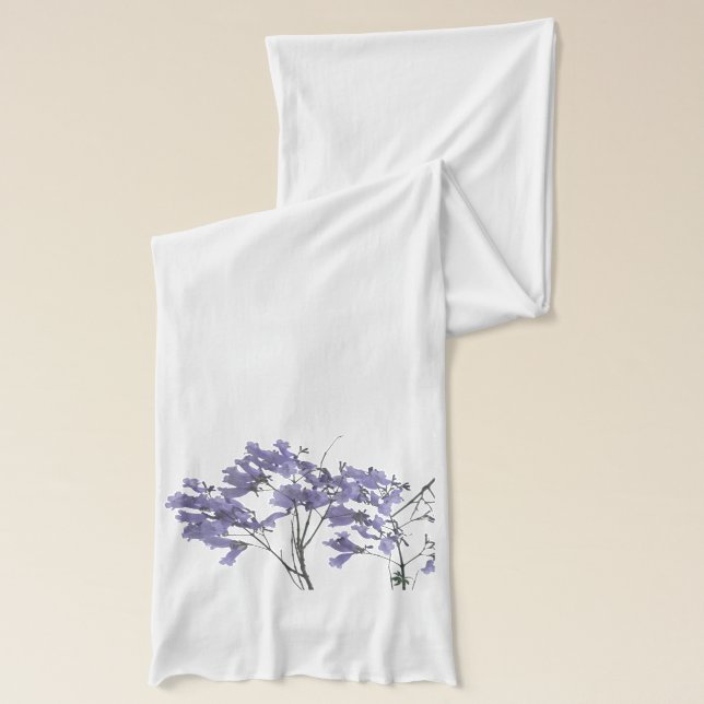 Lila Jacaranda-Blumen-Schal Schal (Links)