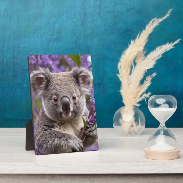 Lila Jacaranda Koala Bear, Fotoplatte (Seite)