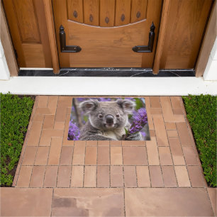 Lila Jacaranda Koala Bear, Fußmatte