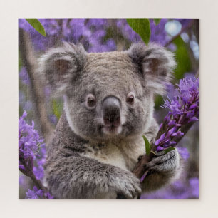 Lila Jacaranda Koala Bear, Puzzle