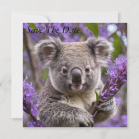 Lila Jacaranda Koala Bear,