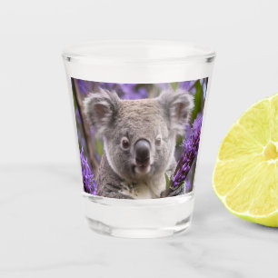 Lila Jacaranda Koala Bear, Schnapsglas