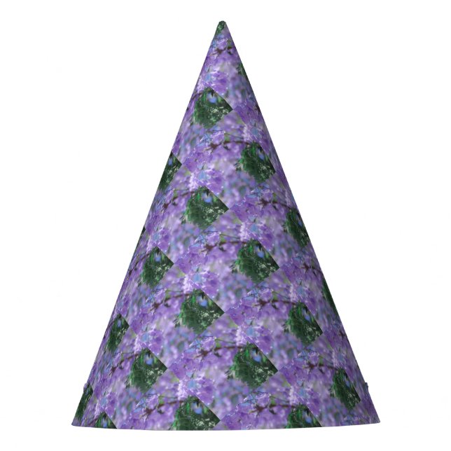 Lila Jacaranda Tree Blume Partyhütchen (Vorderseite)